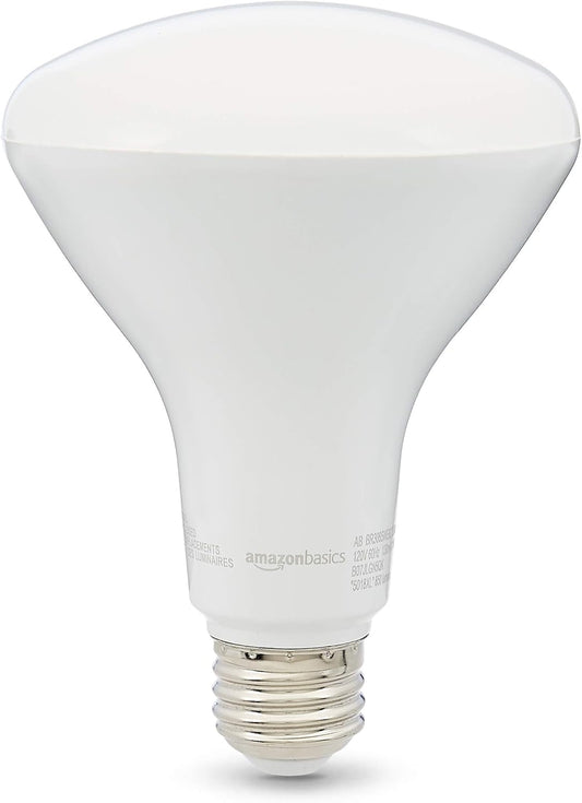 Amazon Basics BR30 LED Light Bulb, 65 Watt Equivalent, Energy Efficient 11W, E26 Standard Base, Soft White 2700K, Dimmable, 10,000 Hour Lifetime , 16-Pack