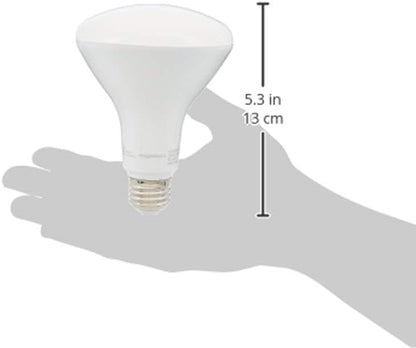 Amazon Basics BR30 LED Light Bulb, 65 Watt Equivalent, Energy Efficient 11W, E26 Standard Base, Soft White 2700K, Dimmable, 10,000 Hour Lifetime , 16-Pack