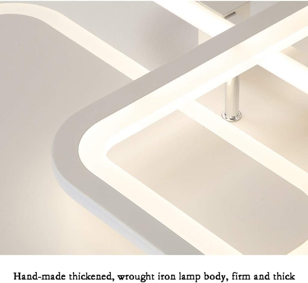 Ceiling Light Living Room White, Modern Acrylic Flush Mount Chandeliers Lighting Compatible with Bedroom,for Living Room