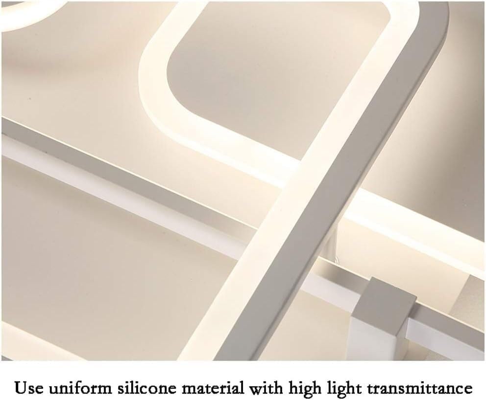 Ceiling Light Living Room White, Modern Acrylic Flush Mount Chandeliers Lighting Compatible with Bedroom,for Living Room