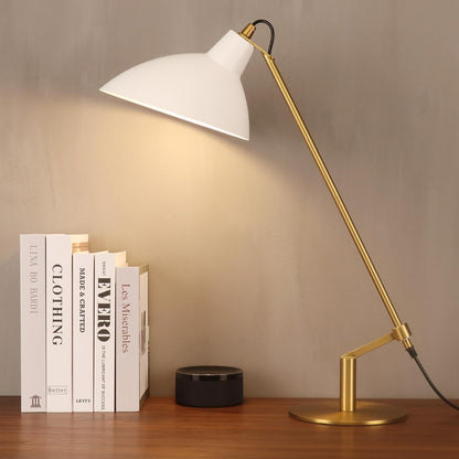 Desk Lamp Modern Industrial 100% Metal Table Lamp 22", Soft White Light (3000K) with Adjustable Switch, Ideal for Office Bedroom Study Room Living Room Nightstand Bedside Lamps Sand Black