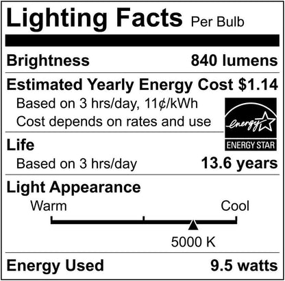 Ecosmart 8 Pack LED A19 Light bulb, 60w Equivalent (A19 Daylight)