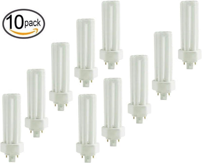 Circle (10 Pack) PLT-26W 841, 4 Pin GX24q-3, 26 Watt Triple Tube, Compact Fluorescent Light Bulb