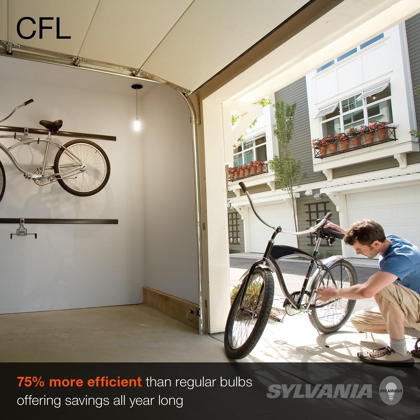 Sylvania CFL T2 Twist Light Bulb, 60W Equivalent, Efficient 13W, 850 Lumens, Medium Base, 2700K, Soft White - 8 Pack (26363)